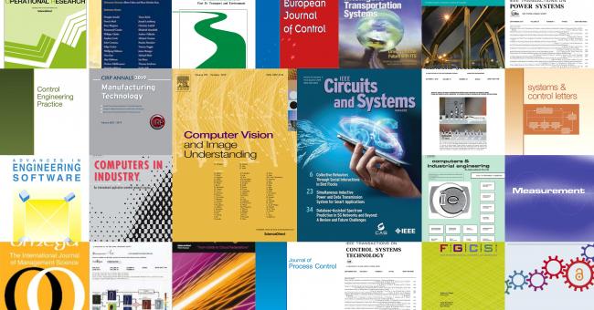 Tudományos folyóiratok címlapjai - ezekbe publikálnak a SZTAKI-s kollégák
